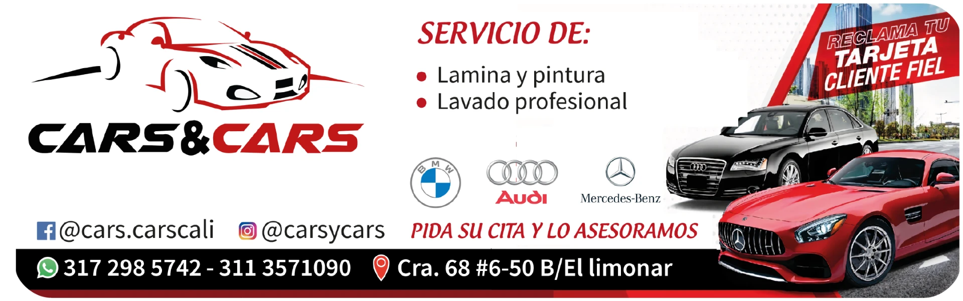 Pieza gráfica de Cars & Cars Cali